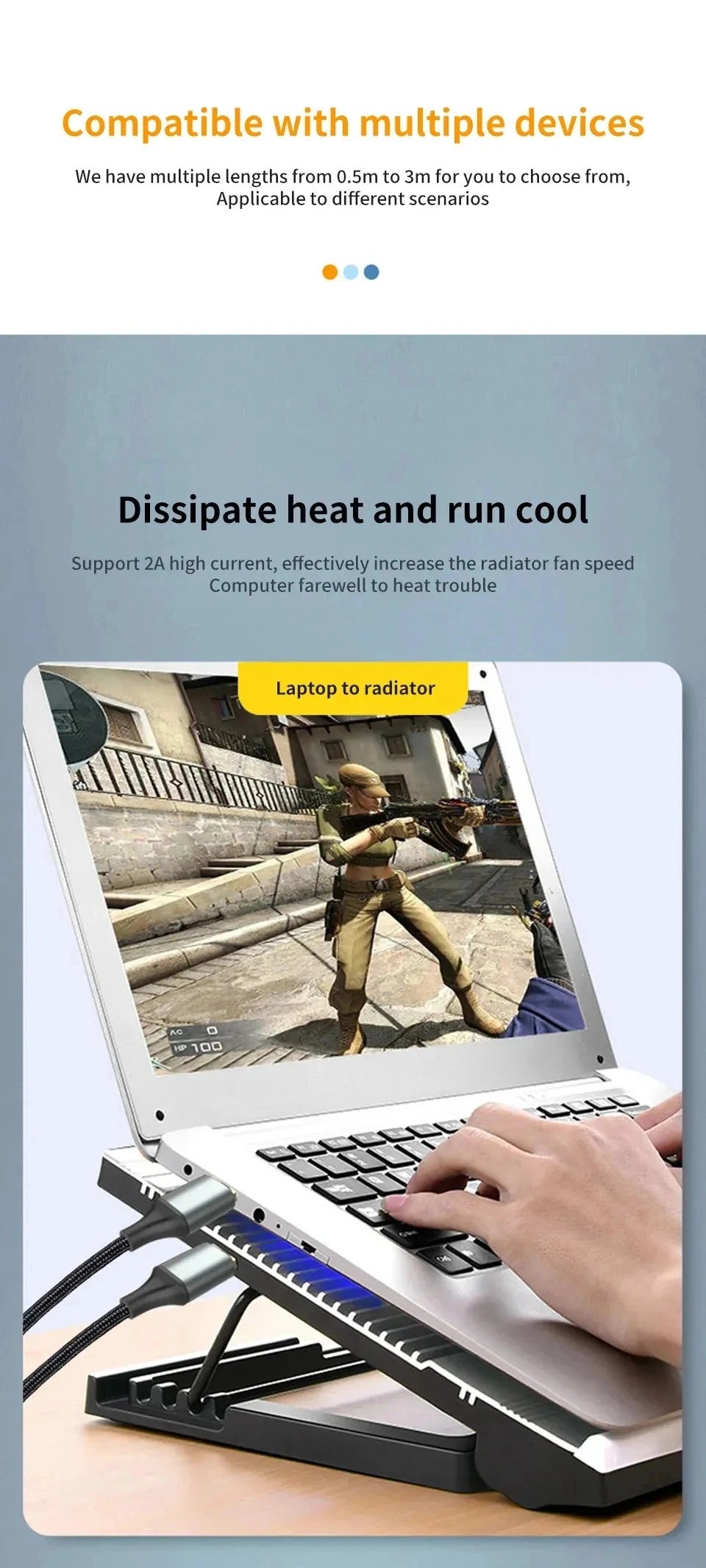 USB 3.0 Male to Male Extension Cable – 5Gbps High-Speed Data Transfer Cord for PC, Laptop, TV, and PS4