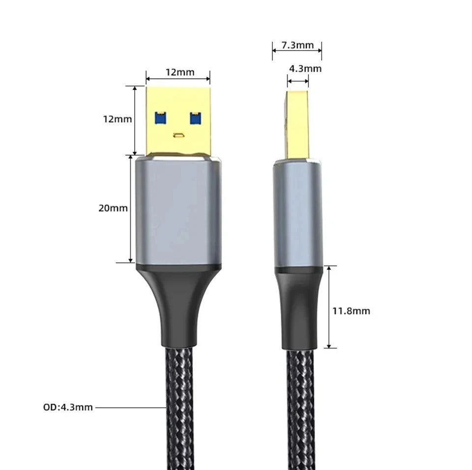 USB 3.0 Male to Male Extension Cable – 5Gbps High-Speed Data Transfer Cord for PC, Laptop, TV, and PS4