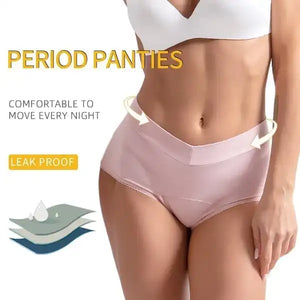 2 PCS Ultra Comfortable High Waisted Leakproof Period Panties