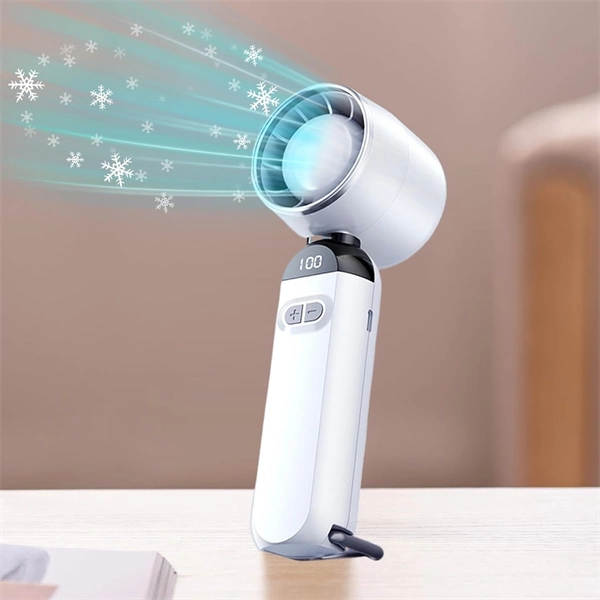 Ultra High-Speed Bladeless Turbo Fan – 100-Speed Adjustable Mini Handheld & Portable USB Desk Fan