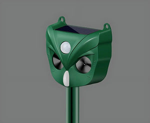 Ultrasonic Solar Yard Animal Repeller with Motion Sensor and Flash Light - For Rodents Squirrel Dogs