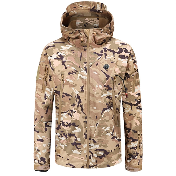 Unisex Camo Heated Hoodie Jacket