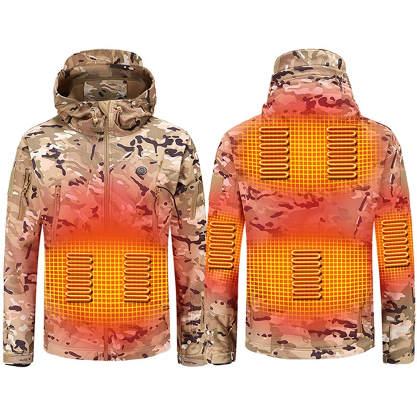 Unisex Camo Heated Hoodie Jacket