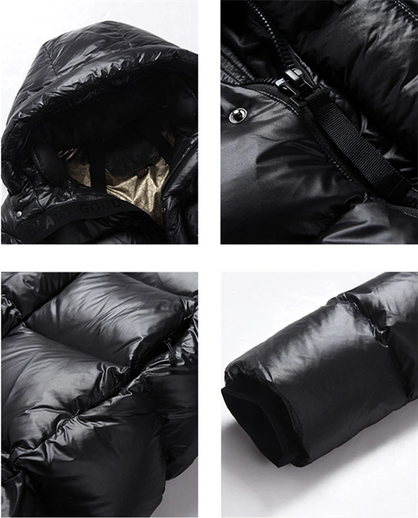 Unisex Long Winter Down Coat – 90% White Goose Down, Hooded, Extra Warm Jacket