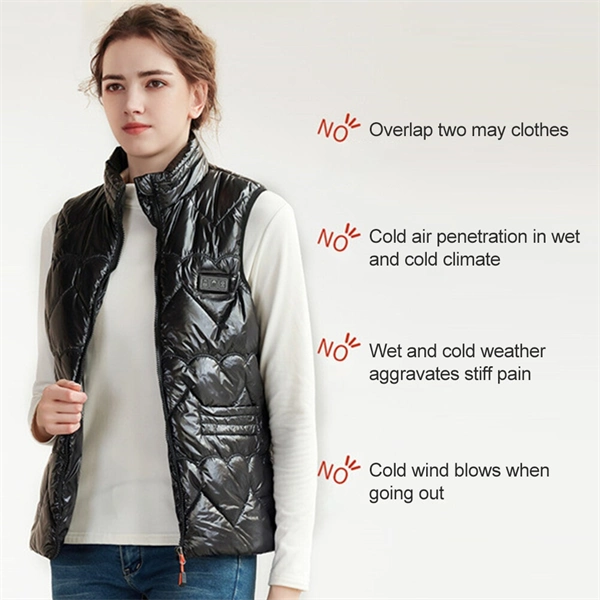 Women's 15 Heat Zones USB Heated Vest