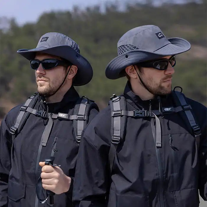 Unisex Wide Brim Bucket Hat - UV Protection, Breathable for Summer, Fishing, Hiking, Beach