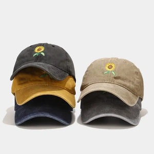 Vintage Sunflower Baseball Cap