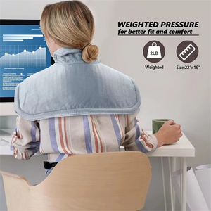 Weighted Heating Pad for Neck and Shoulders – Electric Heat Wrap with 6 Heat Settings & Auto Shut-Off