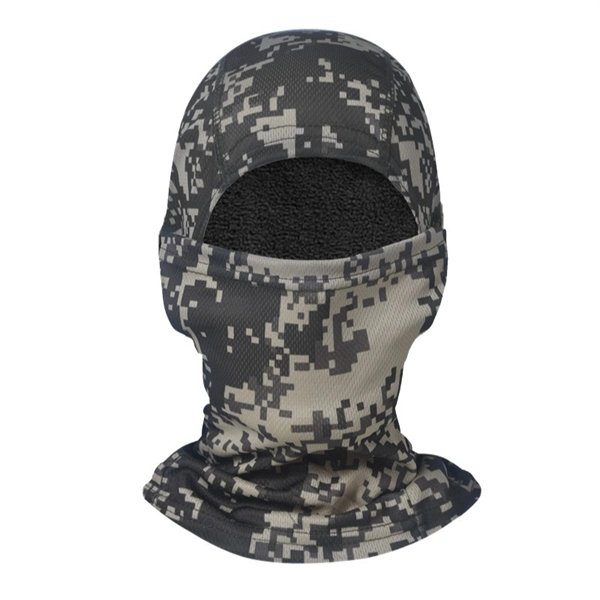 Winter Camouflage Full Face Cycling Mask – Fleece-Lined Windproof Balaclava for Motorcycle Riding