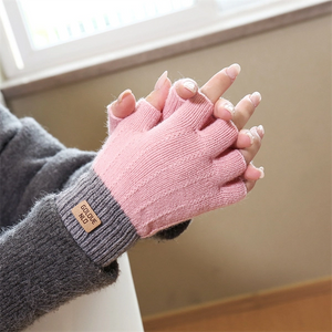 Winter Knit Touchscreen Gloves – Thick Fleece Lined Warm Gloves for Men & Women, Cold Weather Cycling & Outdoor Use