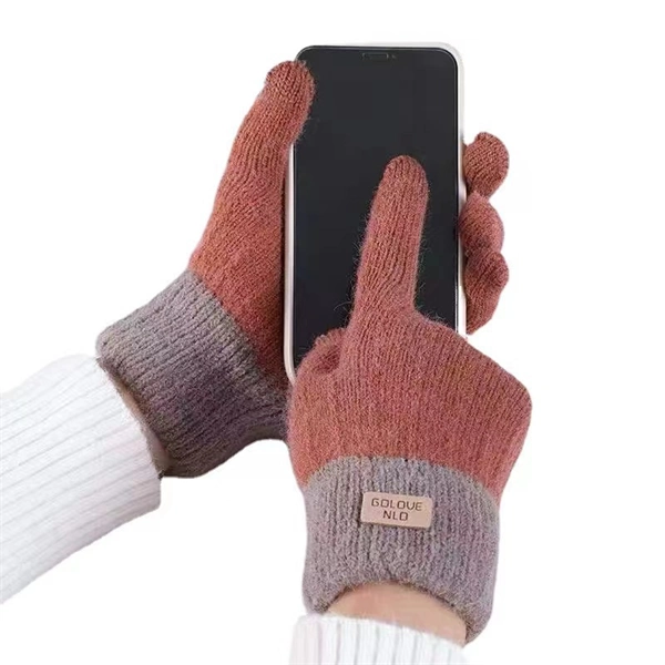 Winter Knit Touchscreen Gloves – Thick Fleece Lined Warm Gloves for Men & Women, Cold Weather Cycling & Outdoor Use