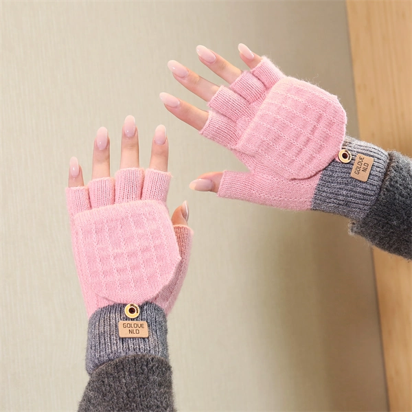 Winter Knit Touchscreen Gloves – Thick Fleece Lined Warm Gloves for Men & Women, Cold Weather Cycling & Outdoor Use