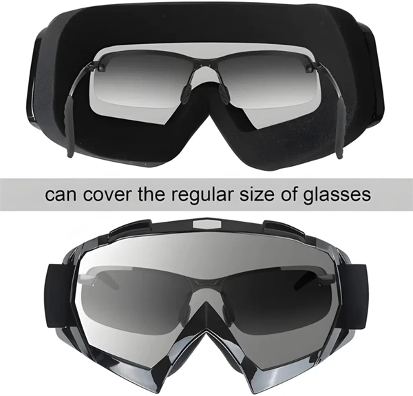 Winter Sports Face Mask with Anti-Fog Goggles - Windproof & UV Protection