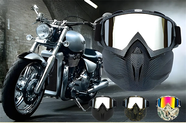 Winter Sports Face Mask with Anti-Fog Goggles - Windproof & UV Protection