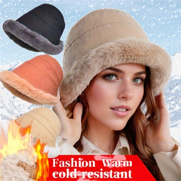 Women’s Winter Warm Plush Ear Protection Fisherman Hat - Cozy & Thick, Perfect Christmas Gift