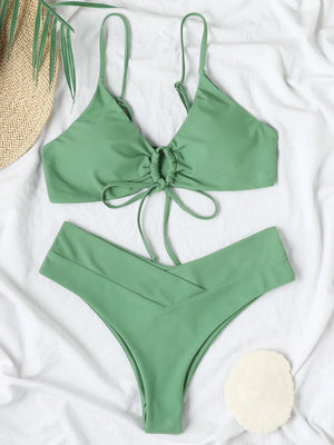 Women Push Up Bikini High Waist Brazilian Swimsuit