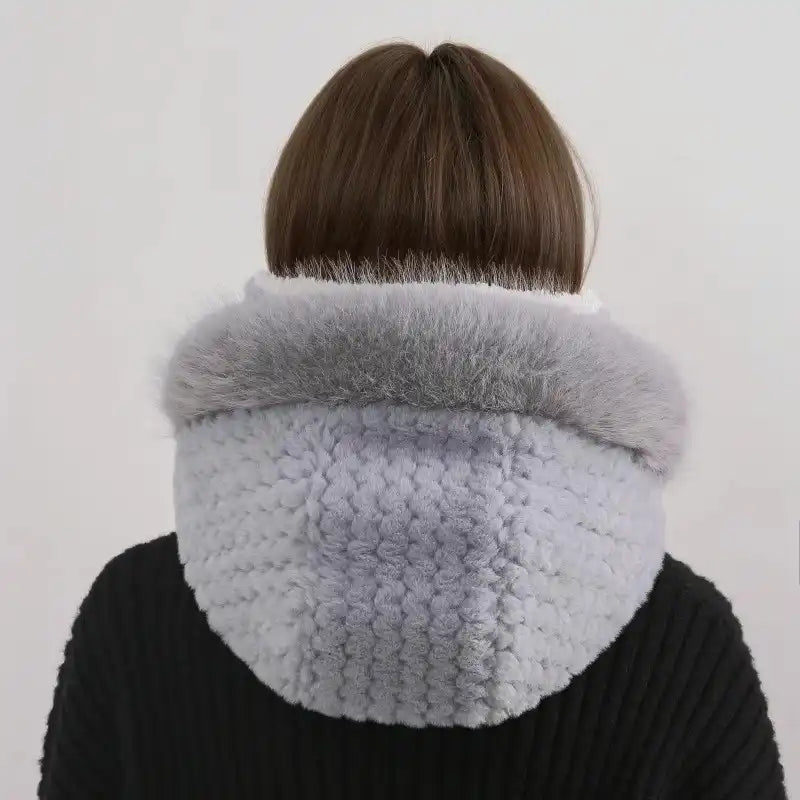 Women's 3-in-1 Fleece Balaclava - Winter Hat with Built-in Neck Gaiter & Face Mask for Skiing, Cycling, Outdoor Sports