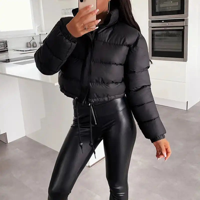 Women's Cropped Puffer Jacket