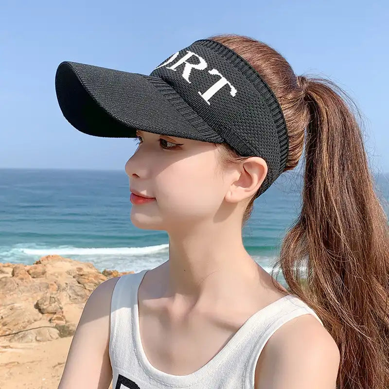 Women's Half-Visor Baseball Cap - Summer Tennis & Golf Sport Hat