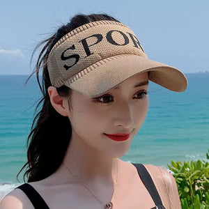 Women's Half-Visor Baseball Cap - Summer Tennis & Golf Sport Hat