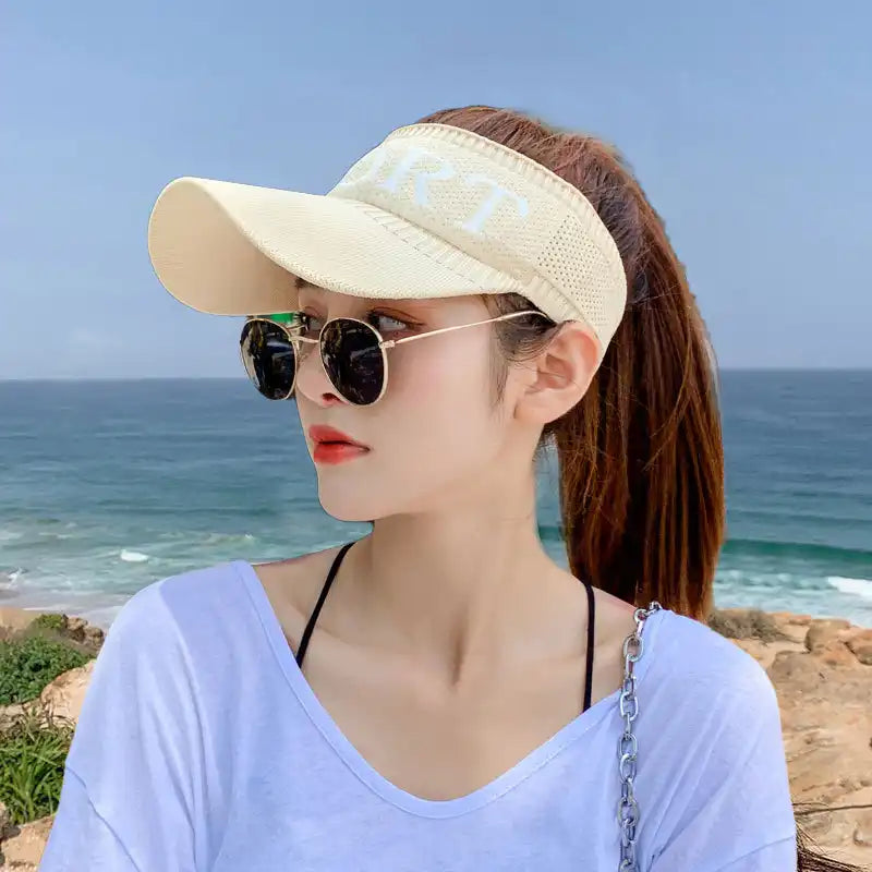 Women's Half-Visor Baseball Cap - Summer Tennis & Golf Sport Hat