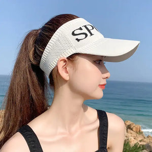 Women's Half-Visor Baseball Cap - Summer Tennis & Golf Sport Hat