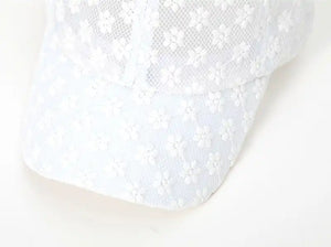 Women's Hollow Flower Baseball Cap Lace Sun Hat