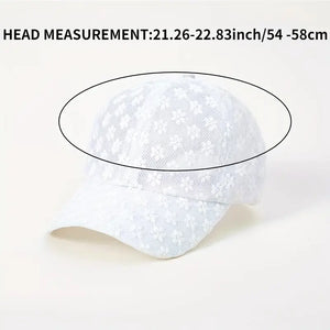 Women's Hollow Flower Baseball Cap Lace Sun Hat