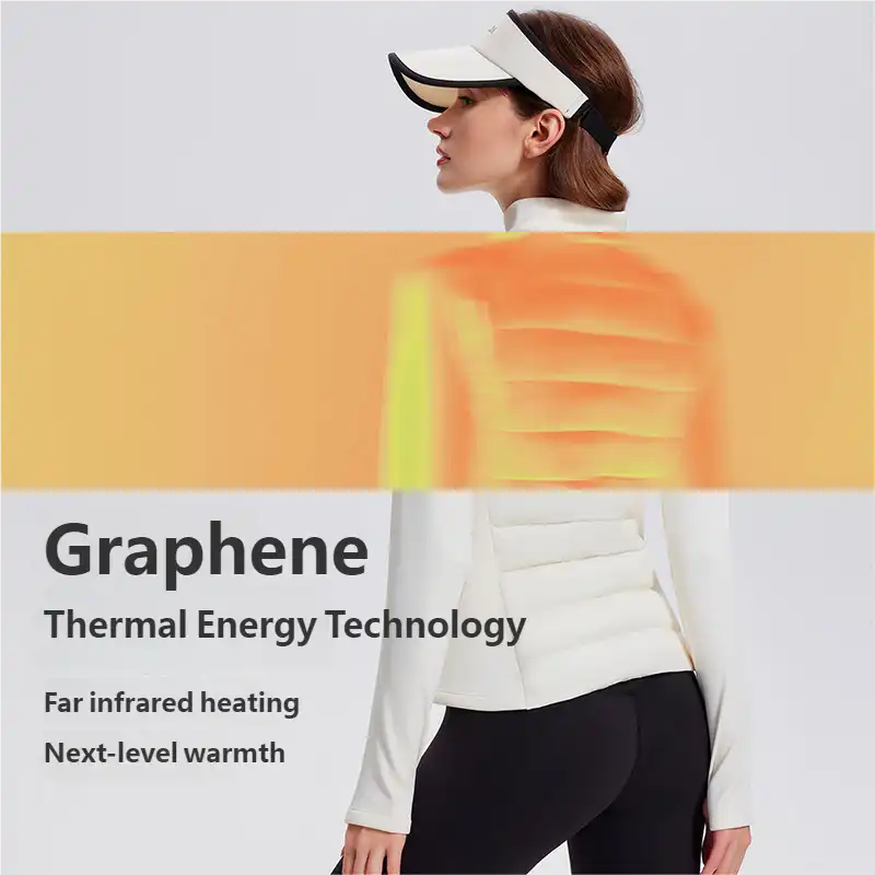 Women's Waterproof Down Jacket - 95% Goose Fill, Slim Fit for Outdoor Running & Gym