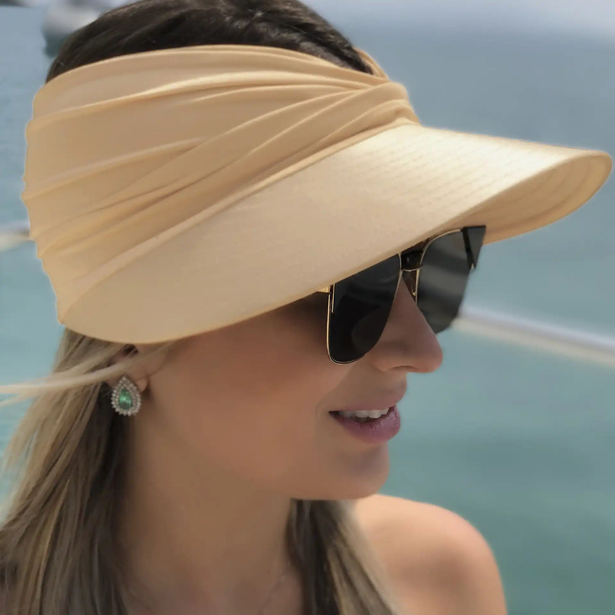 Women's Wide Brim Sun Hat Anti-UV Adjustable Beach Hat – Best ...