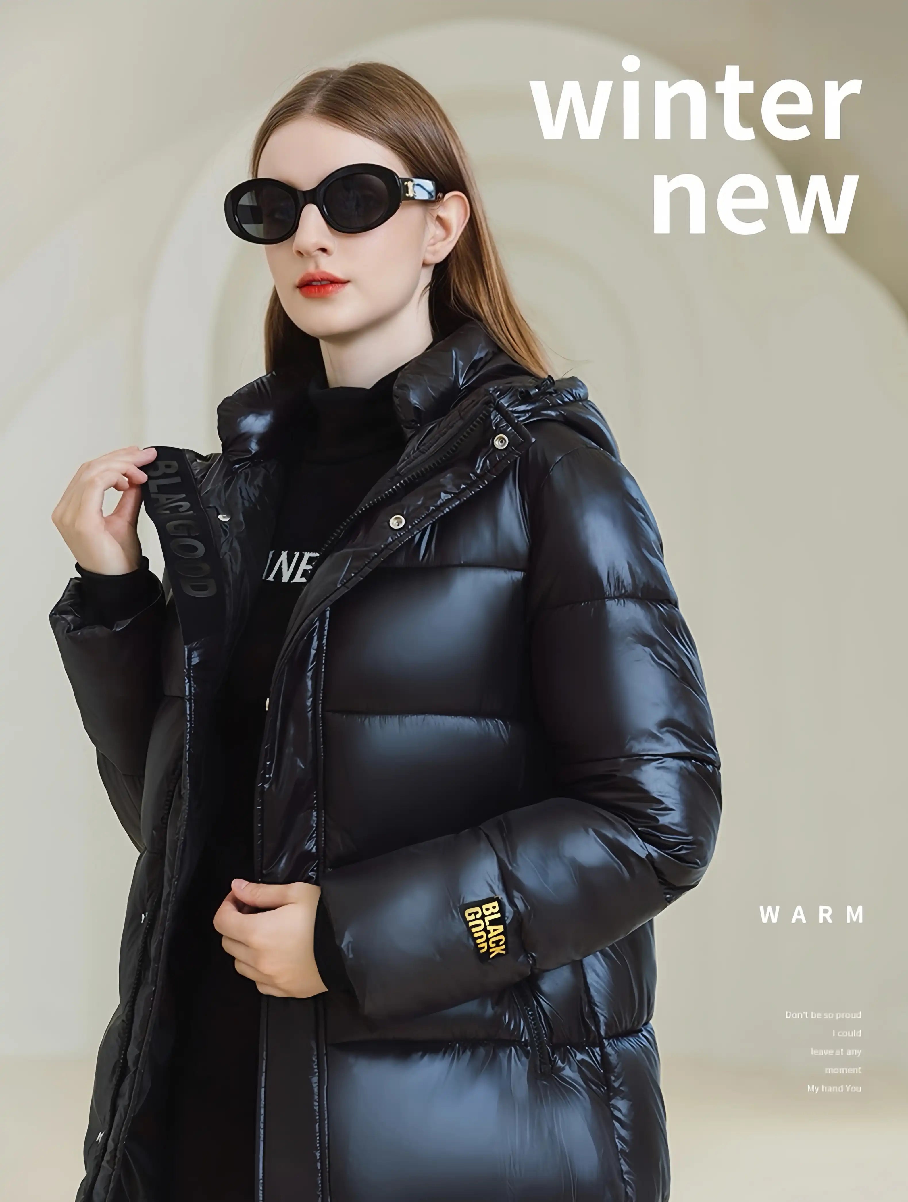 Women's Winter Hooded Coat with Pockets - Warm Stylish Outerwear