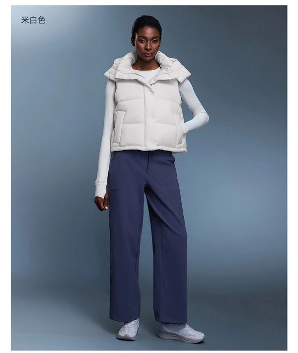 Women’s 90% White Duck Down Puffer Vest – Short, Warm, Windproof Hooded Winter Gilet