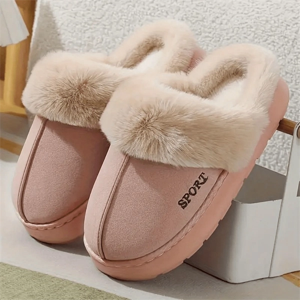 Women’s Cozy Plush Slippers – Warm Indoor/Outdoor Winter House Shoes for Comfort & Style