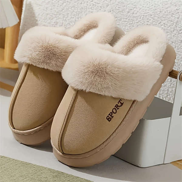 Women’s Cozy Plush Slippers – Warm Indoor/Outdoor Winter House Shoes for Comfort & Style