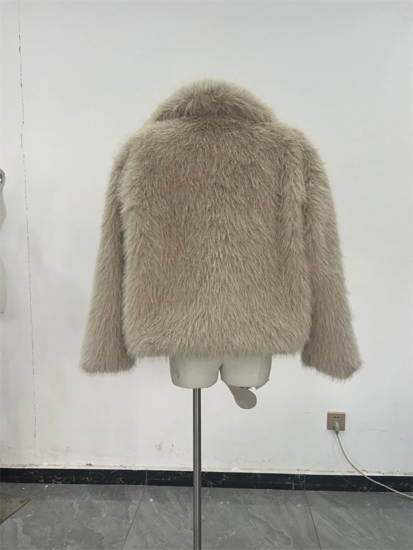 Women's Cropped Faux Fur Jacket