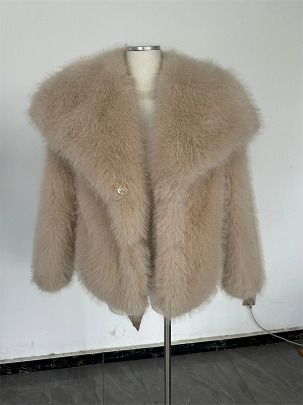 Women's Cropped Faux Fur Jacket