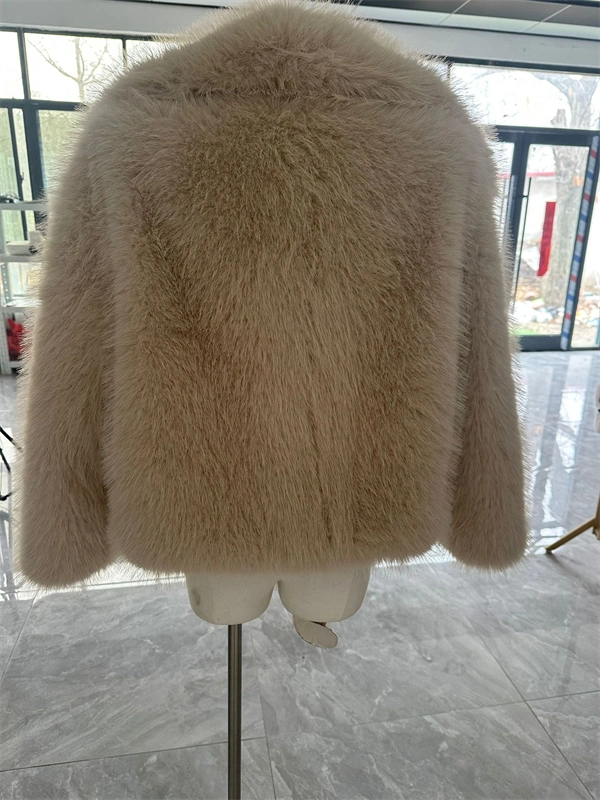Women's Cropped Faux Fur Jacket