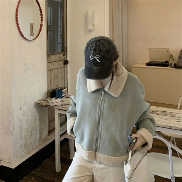 Women’s Faux Shearling Jacket – Cozy Autumn & Winter Warm Coat, Elegant Chic Style