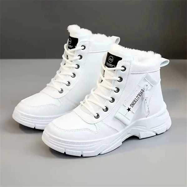 Women's High-Top Platform Sneakers – Warm Winter Casual Boots