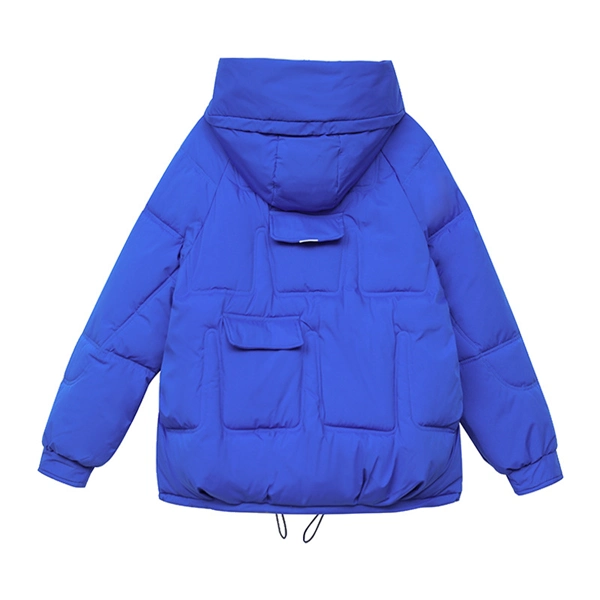 Women's Hooded Puffer Jacket - Winter Thick Quilted Coat with Multi-Pockets, Plus Size Available