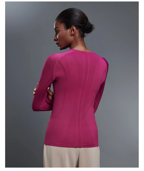 Women’s Long Sleeve Quick-Dry Sports Top – Seamless, Breathable Running & Yoga Shirt