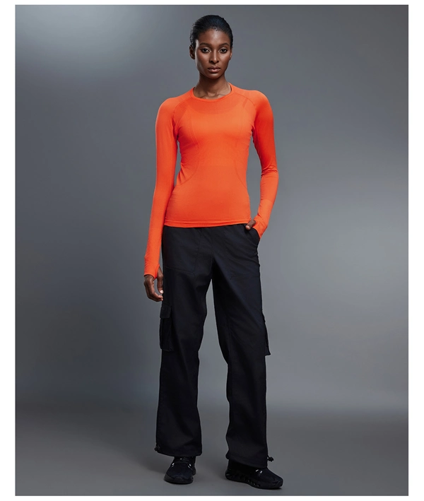 Women’s Long Sleeve Quick-Dry Sports Top – Seamless, Breathable Running & Yoga Shirt