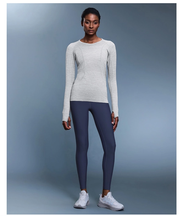 Women’s Long Sleeve Quick-Dry Sports Top – Seamless, Breathable Running & Yoga Shirt