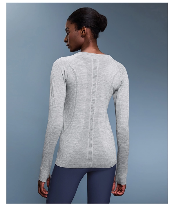 Women’s Long Sleeve Quick-Dry Sports Top – Seamless, Breathable Running & Yoga Shirt