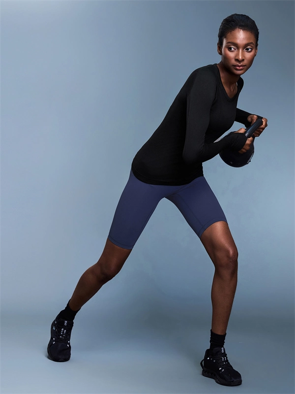 Women’s Long Sleeve Quick-Dry Sports Top – Seamless, Breathable Running & Yoga Shirt