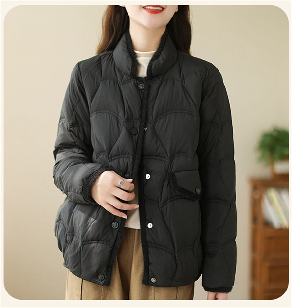 Women's Luxury Short Down Jacket - Winter 2025 Collection with Premium Duck Down Filling