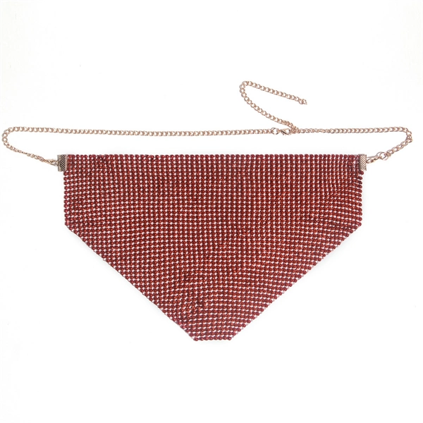 Women's Party Rhinestone Face Mask – Shiny Metallic Mesh Masquerade Club Accessory