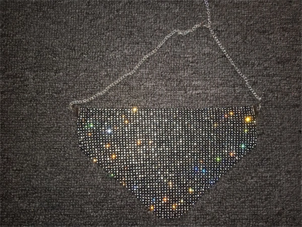 Women's Party Rhinestone Face Mask – Shiny Metallic Mesh Masquerade Club Accessory