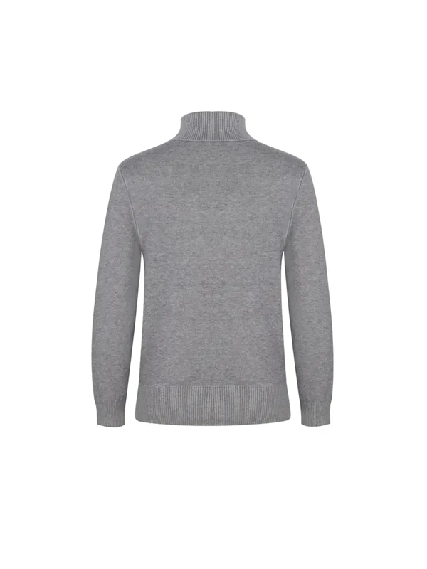 Women's Turtleneck Sweater - Soft Stretch Pullover for Fall & Winter