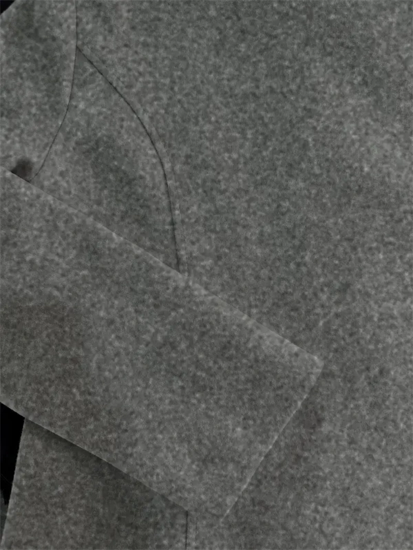 Women's Tweed Coat - Mid-Length Button-Front Jacket with Pockets for Fall & Winter